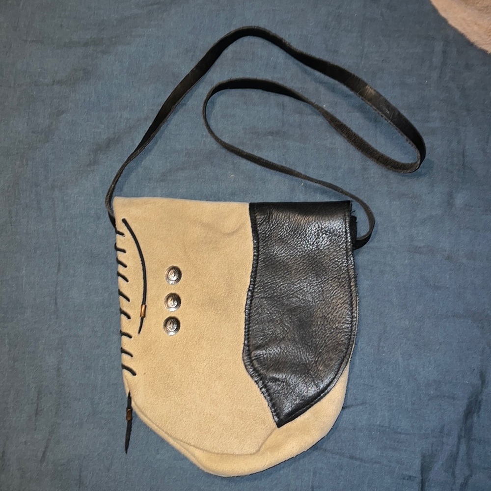Boho Suede & Leather Purse